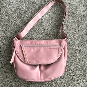 Like new nylon pink crossbody